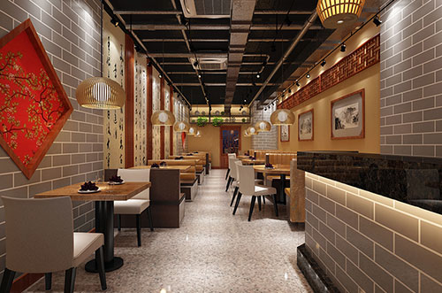 南京传统中式餐厅餐馆装修设计效果图